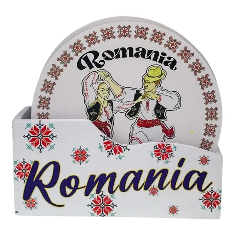 Romania set 6 suporti pentru pahare, model 367j